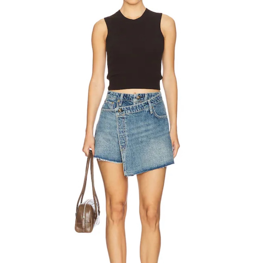 Rag & Bone Belina Denim Skort in Amity